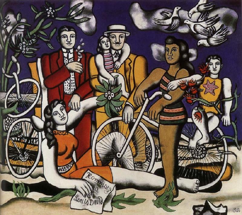 Fernard Leger Paid homage to the David oil painting picture